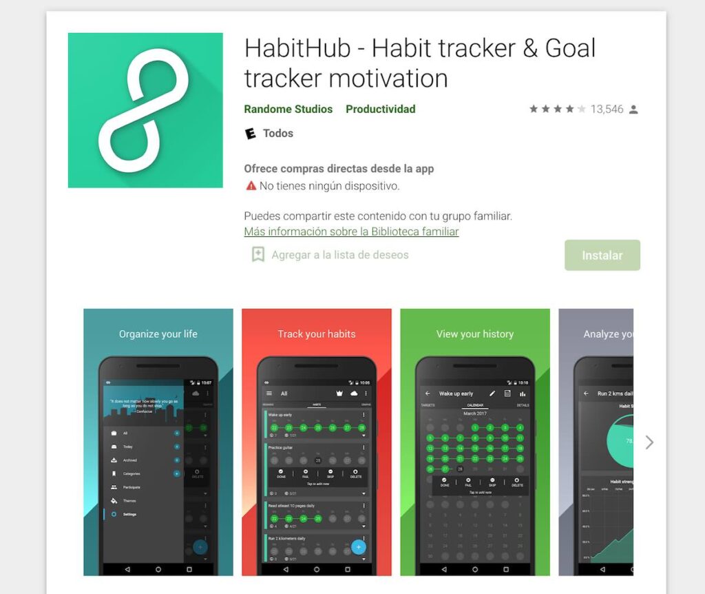 Habit Hub es una aplicación educativa con calendario muy útil para los estudiantes